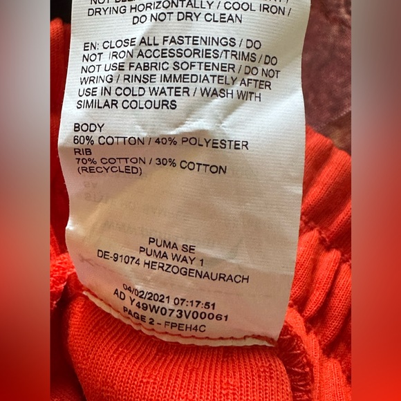 NWT PUMA x AMI (Alexander Mattiussi) sweatpants size S
Length: 31” - Picture 9 of 11